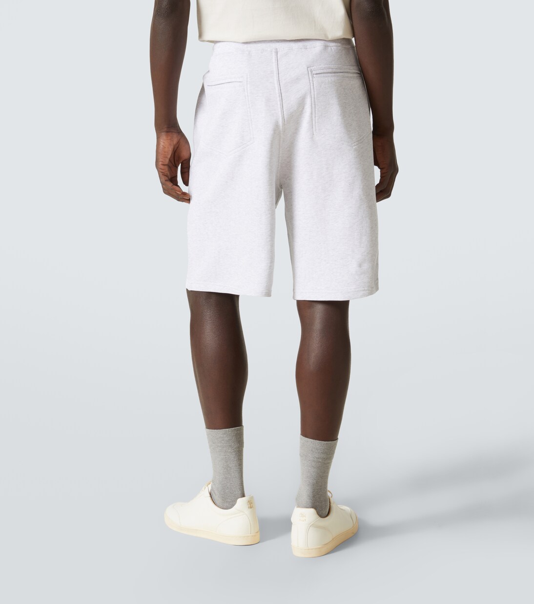 Cotton-blend jersey shorts | Brunello Cucinelli