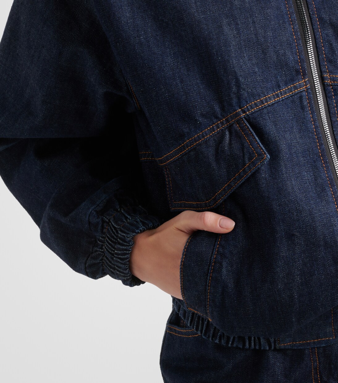 Oversized denim bomber jacket | Magda Butrym