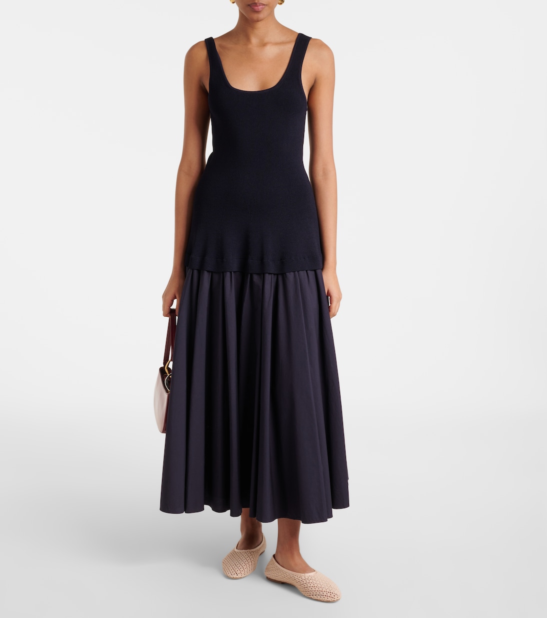 Alba crochet ballet flats | Staud