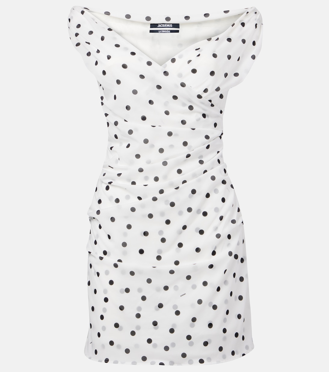 Rita draped polka-dot minidress | Jacquemus