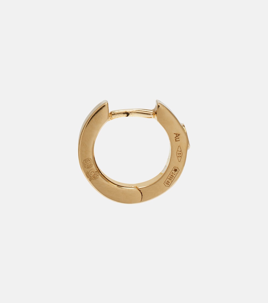 Ohrringe aus 18kt Gelbgold (750/1000) mit Diamant | Toteme