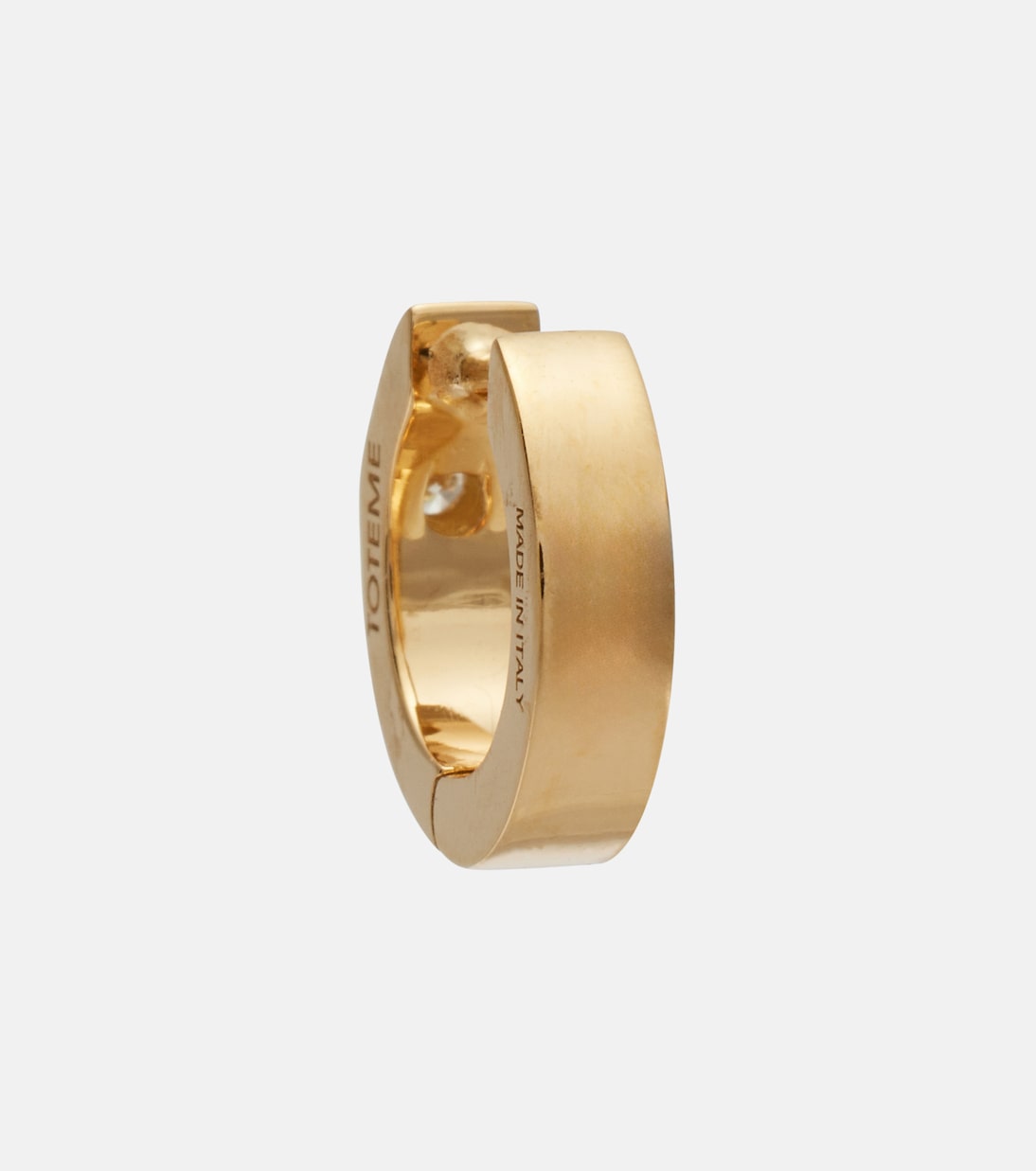 Ohrringe aus 18kt Gelbgold (750/1000) mit Diamant | Toteme