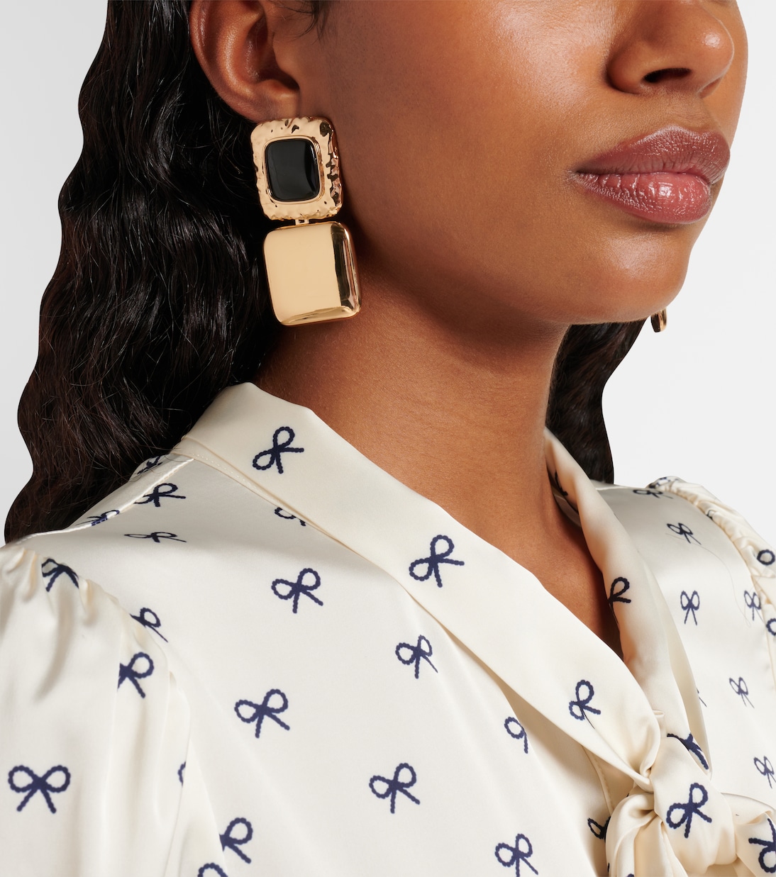 Orecchini pendenti con cristalli | Self-Portrait