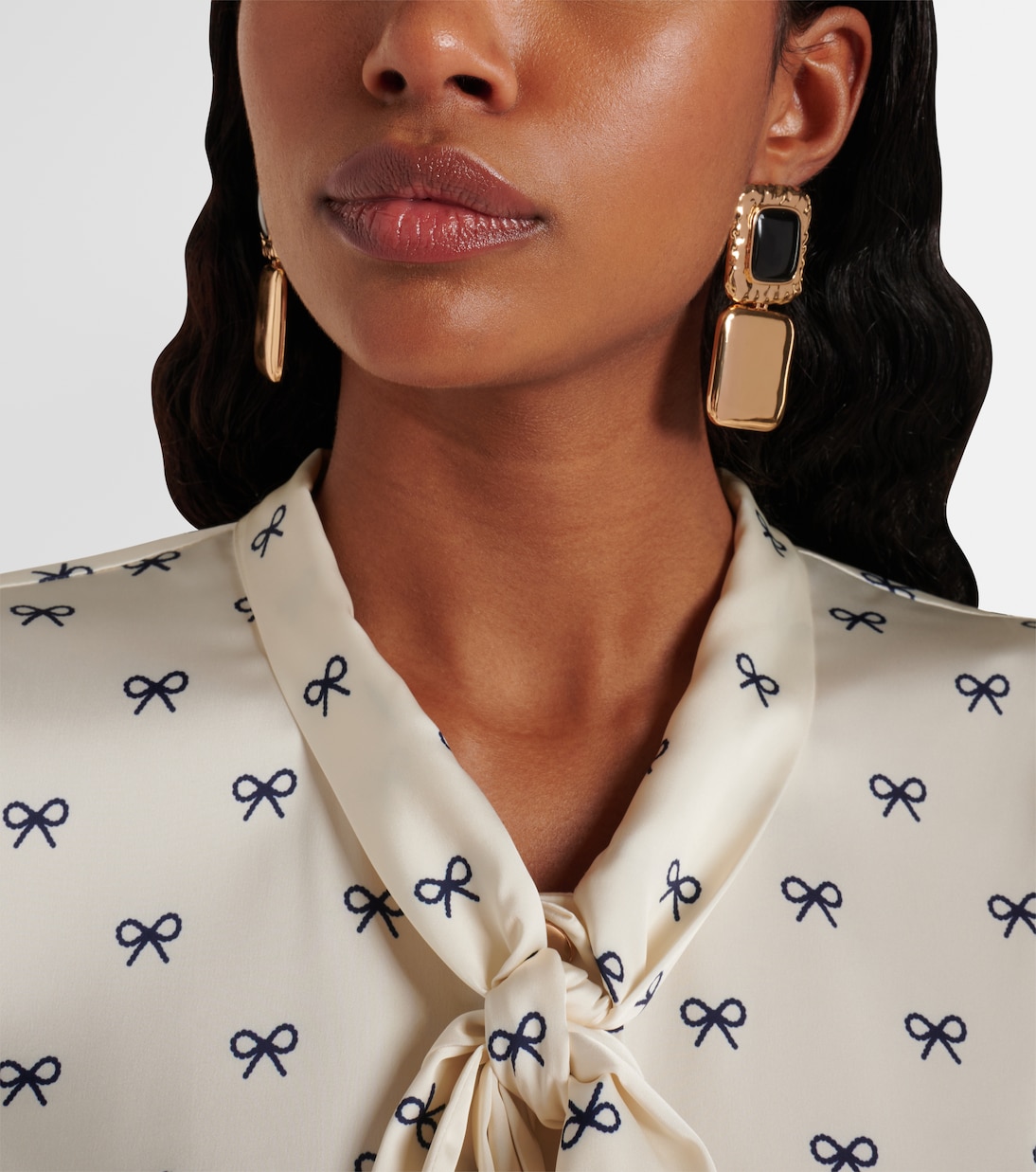 Orecchini pendenti con cristalli | Self-Portrait