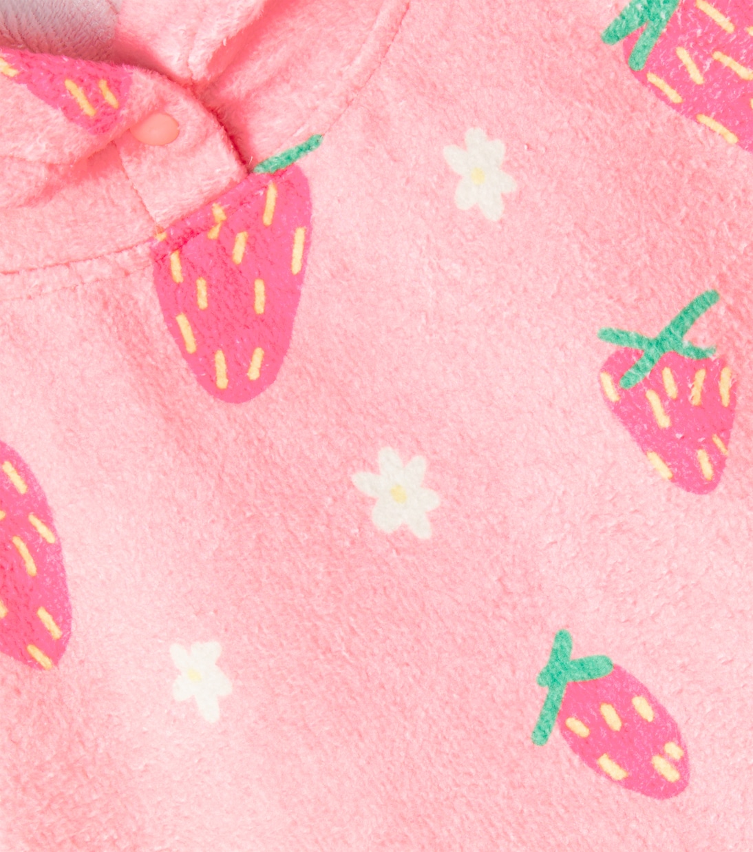Poncho Strawberry de rizo en mezcla de algodón | Jellymallow