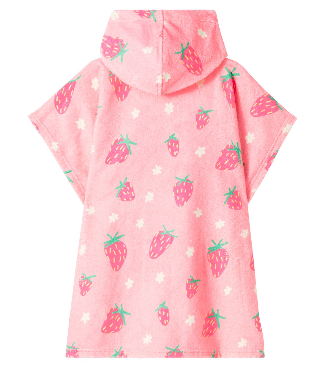 Poncho Strawberry de rizo en mezcla de algodón | Jellymallow