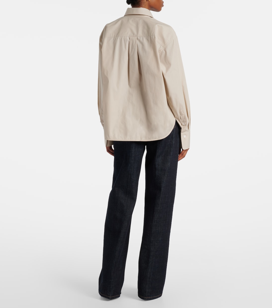 Camisa cropped de algodón | Victoria Beckham