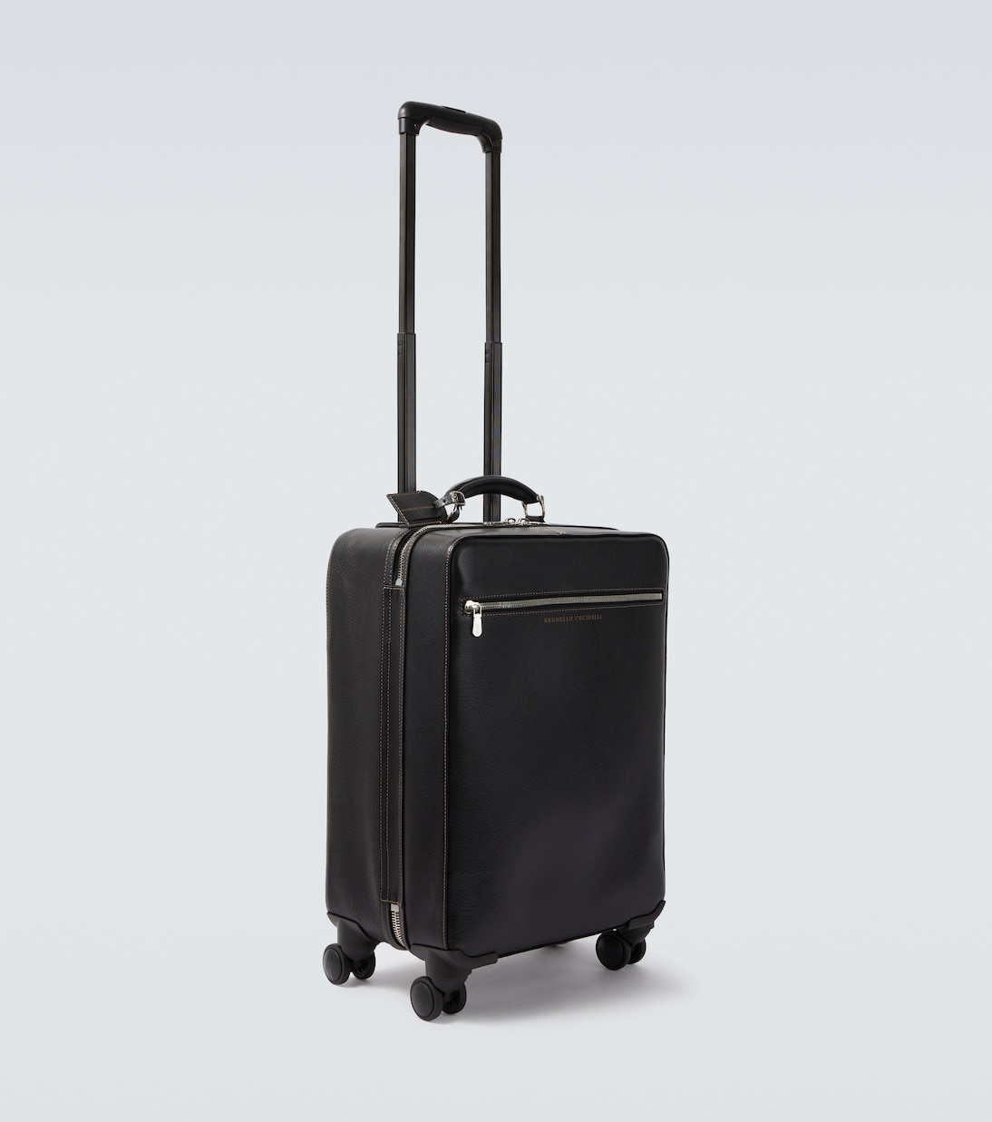 Leather carry-on suitcase | Brunello Cucinelli