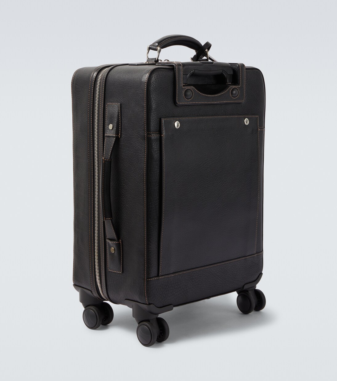 Leather carry-on suitcase | Brunello Cucinelli