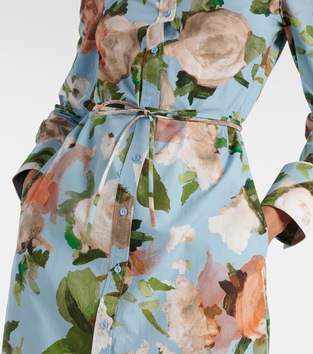 Robe chemise à fleurs | Erdem