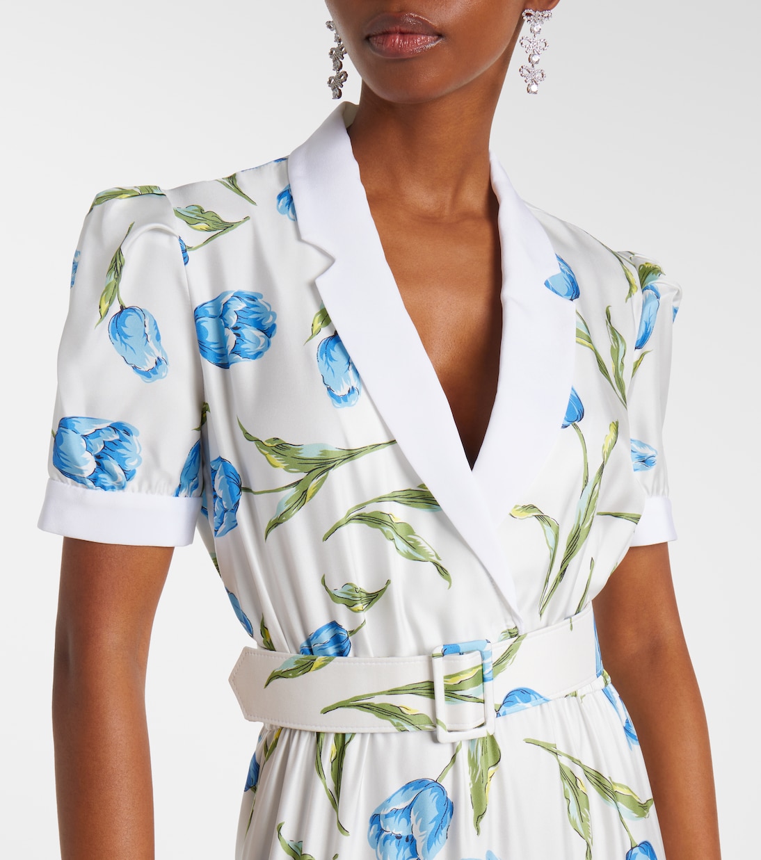 Midikleid aus Seiden-Twill | Rodarte