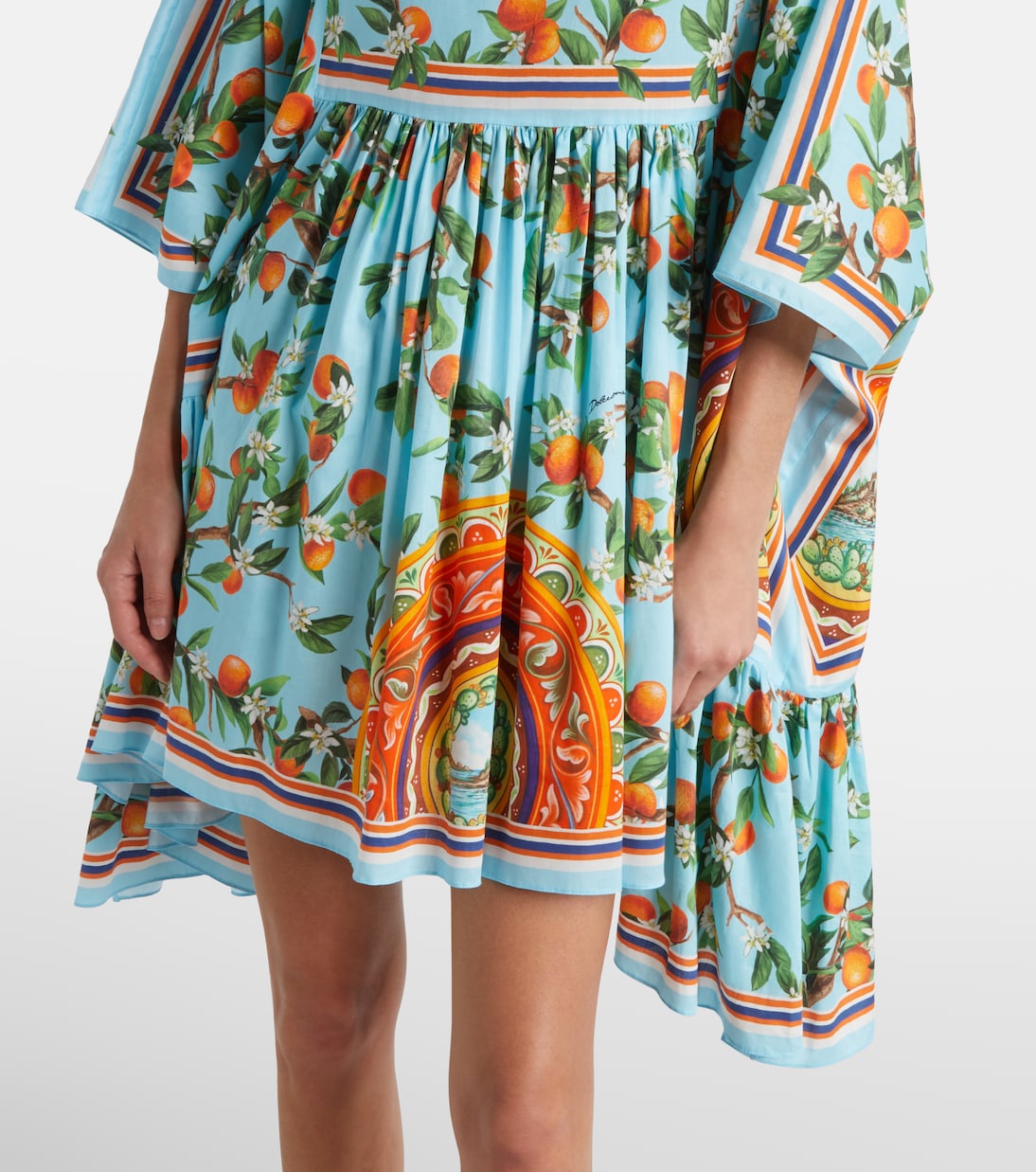 Bedruckter Kaftan aus Baumwolle | Dolce&Gabbana