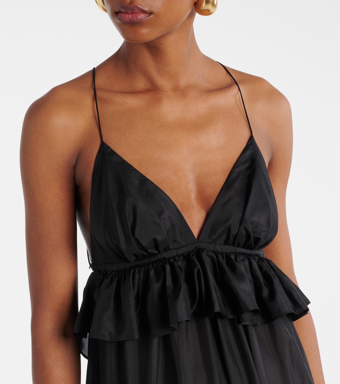 Vestido largo Rhiannon de seda | Zimmermann