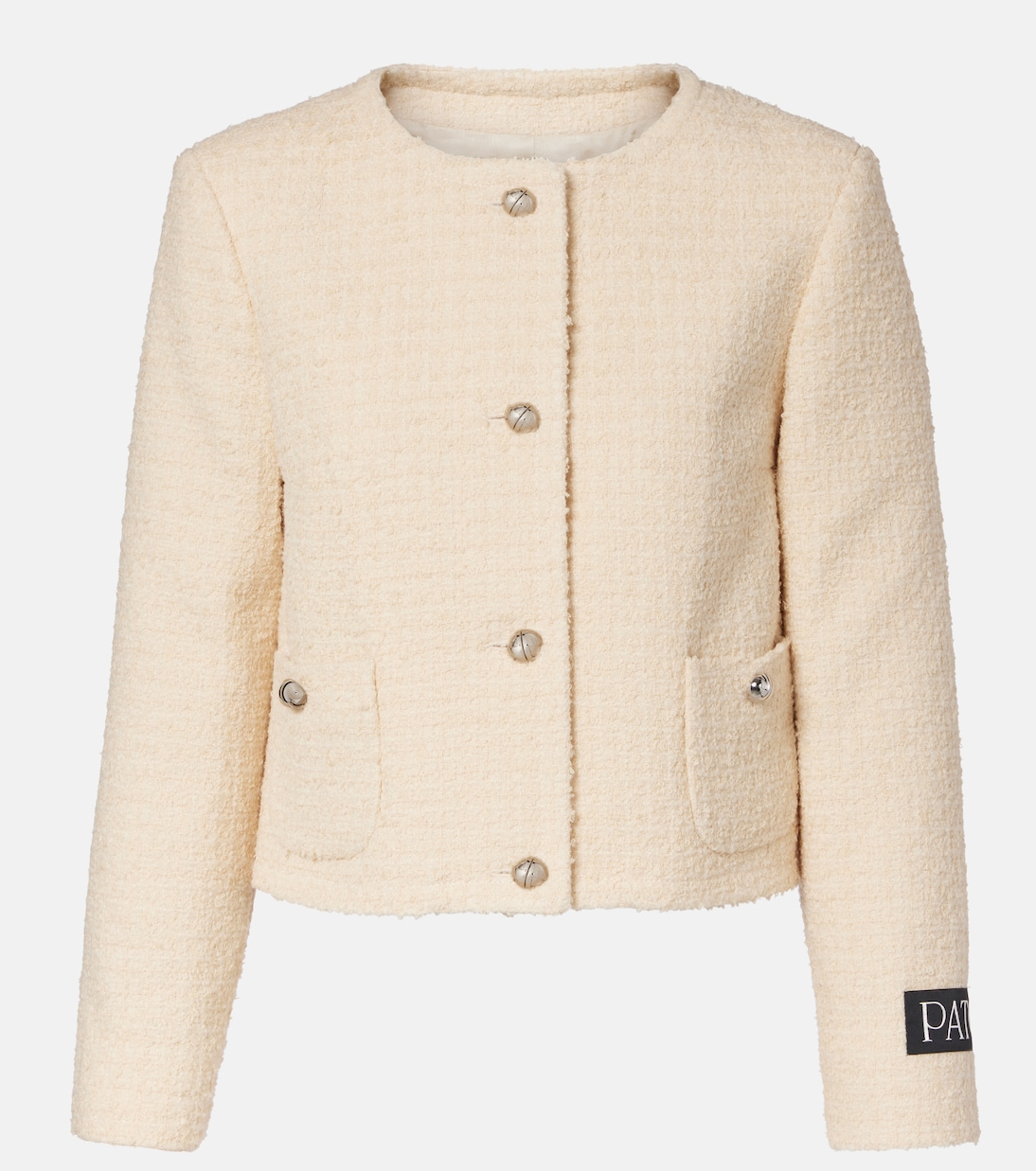 Logo wool-blend bouclé jacket | Patou