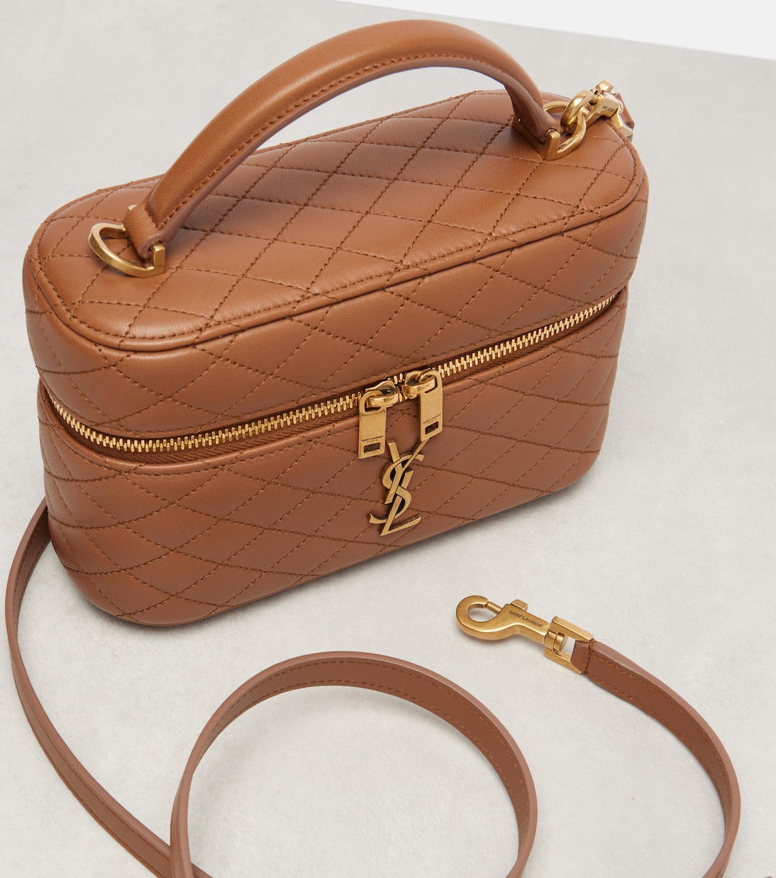 Sac vanity Gaby en cuir | Saint Laurent