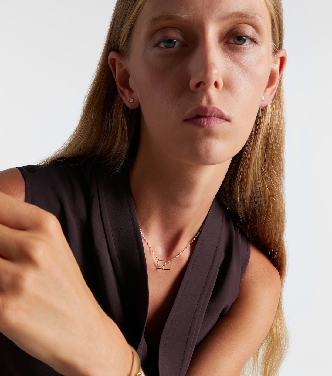 Halskette aus 10kt Gelbgold (417/1000) mit Diamanten | Stone and Strand