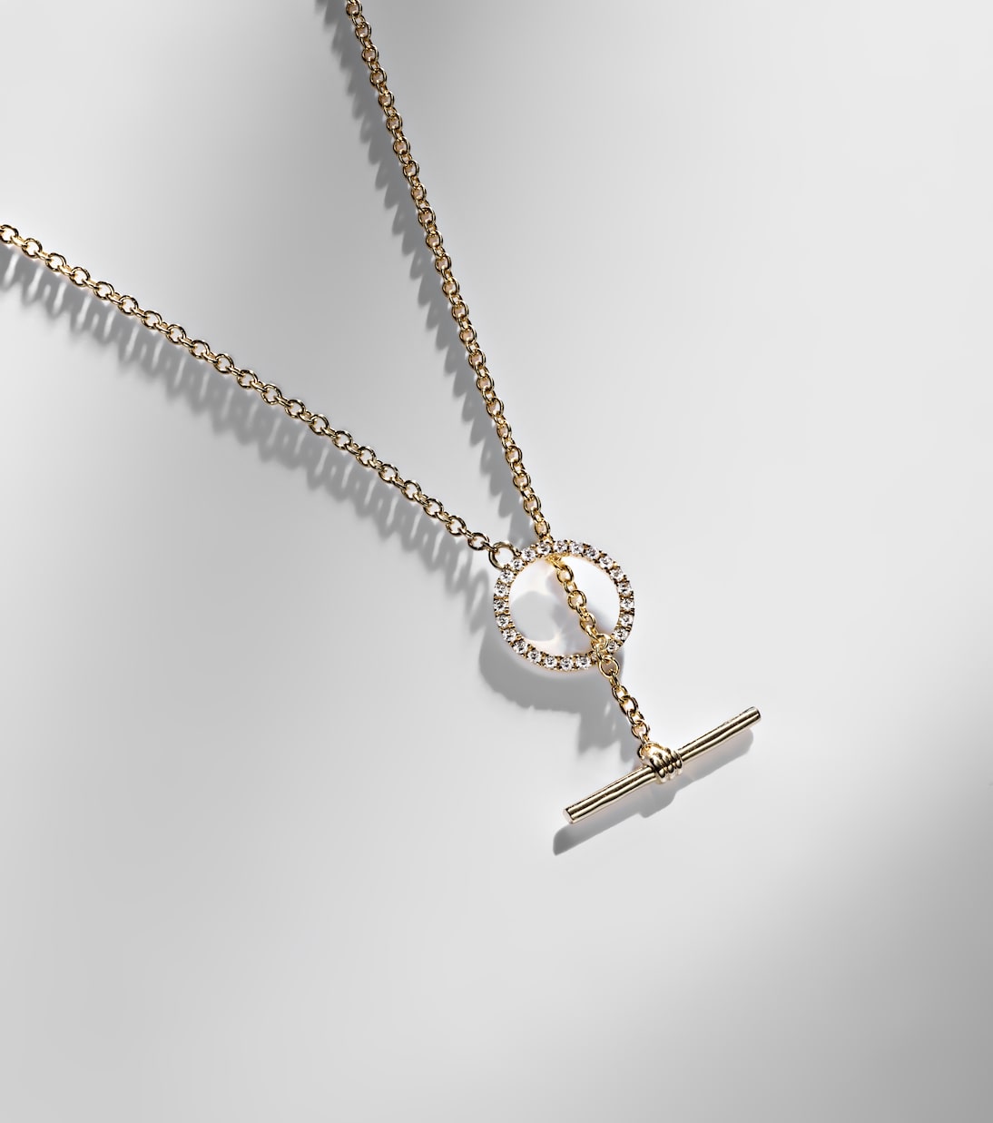 Halskette aus 10kt Gelbgold (417/1000) mit Diamanten | Stone and Strand