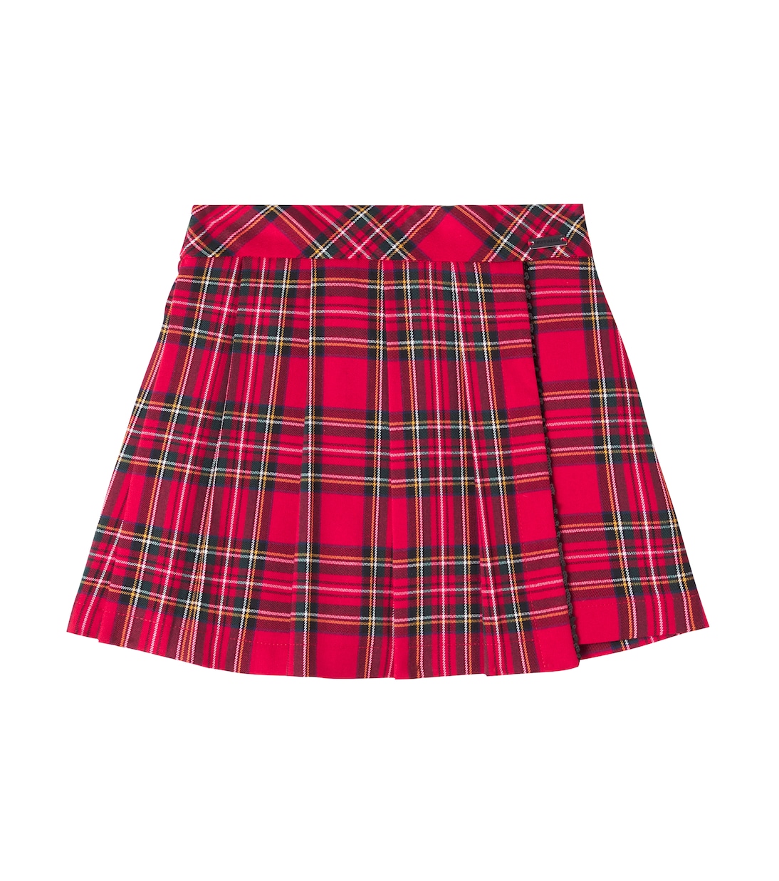 Pleated plaid skort | Monnalisa