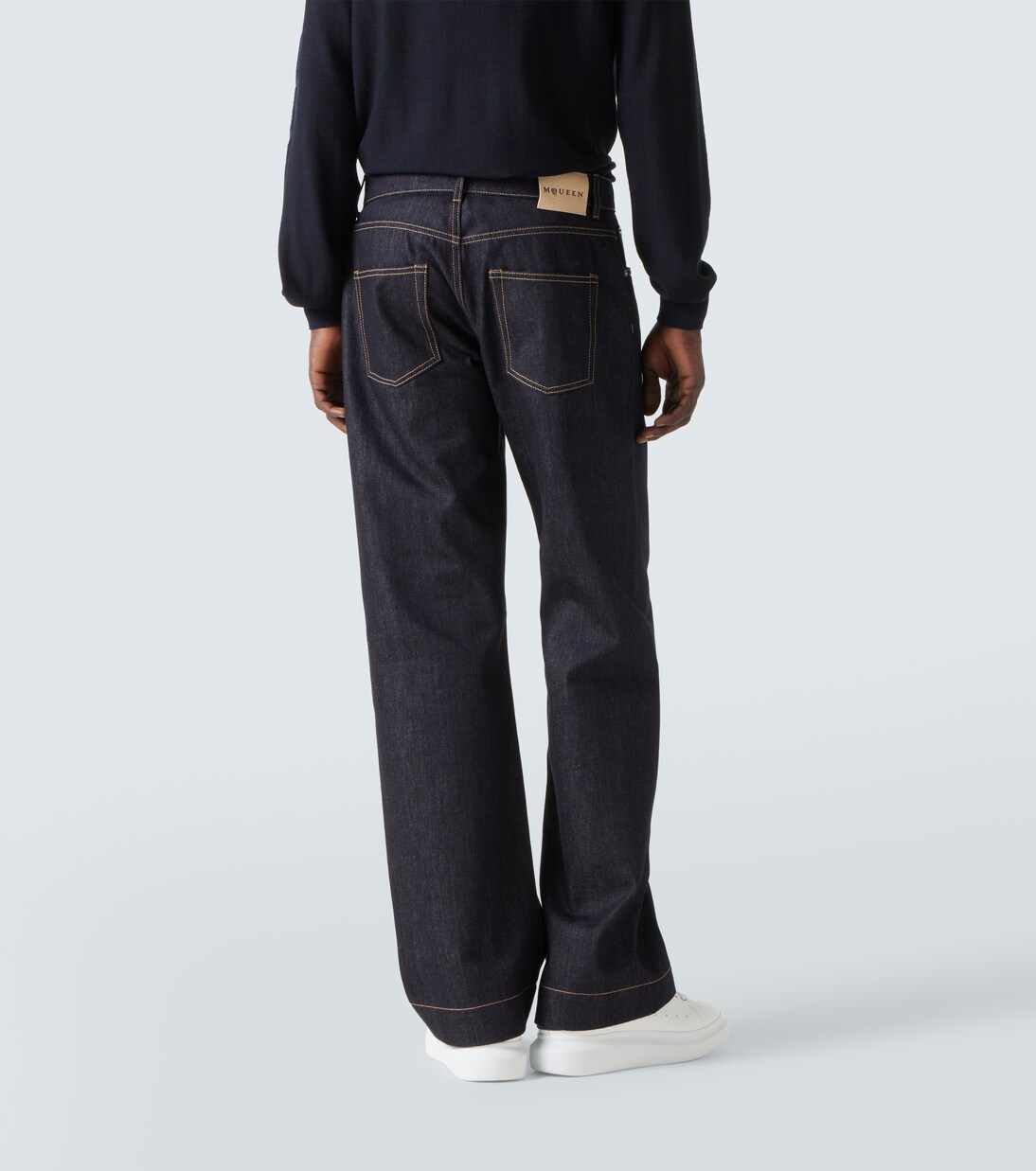 Mid-rise wide-leg jeans | McQueen