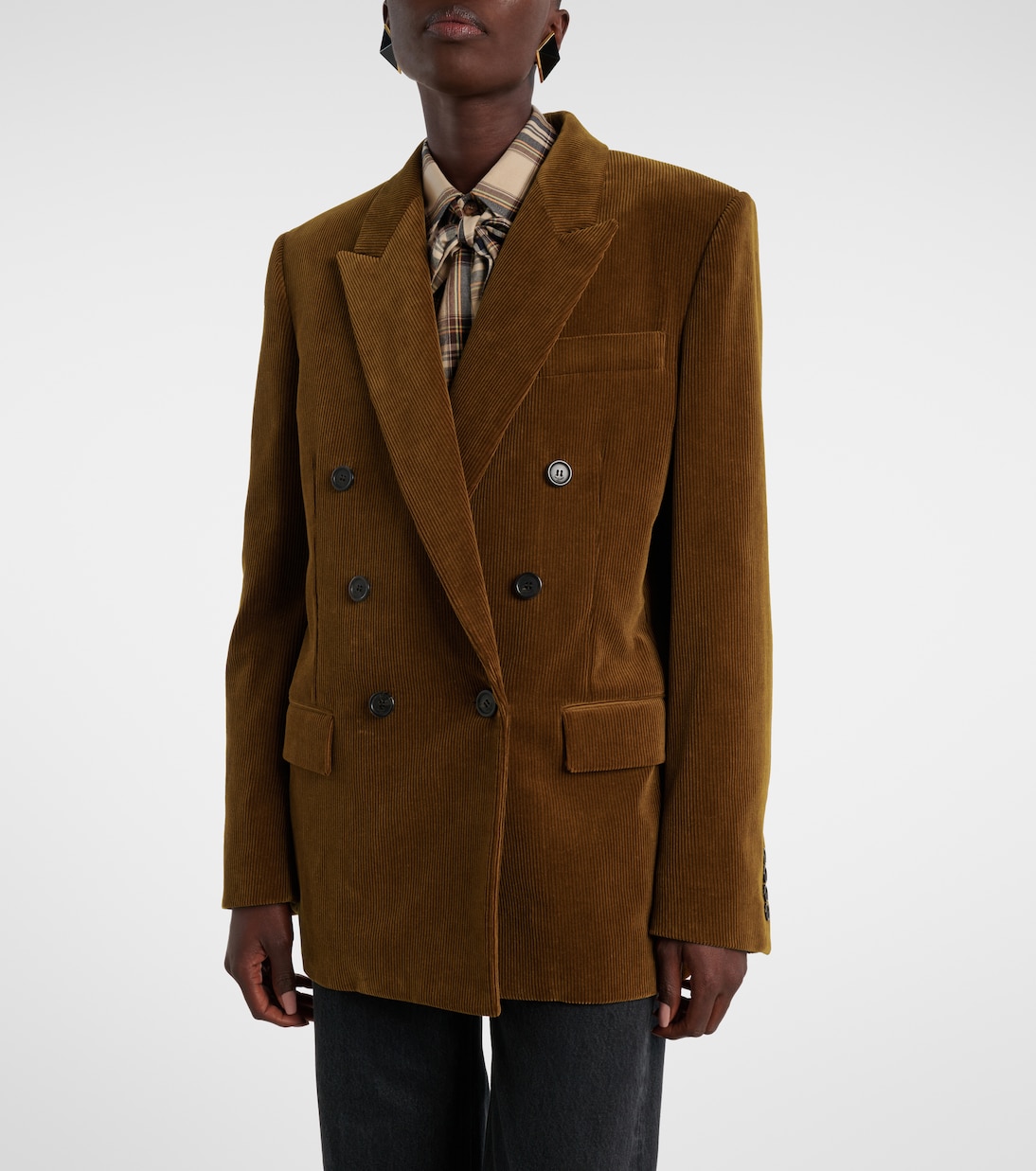 Blazer aus Baumwoll-Cord | Saint Laurent