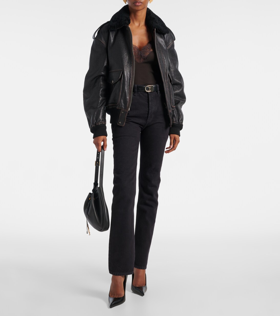 90s high-rise flared jeans | Saint Laurent