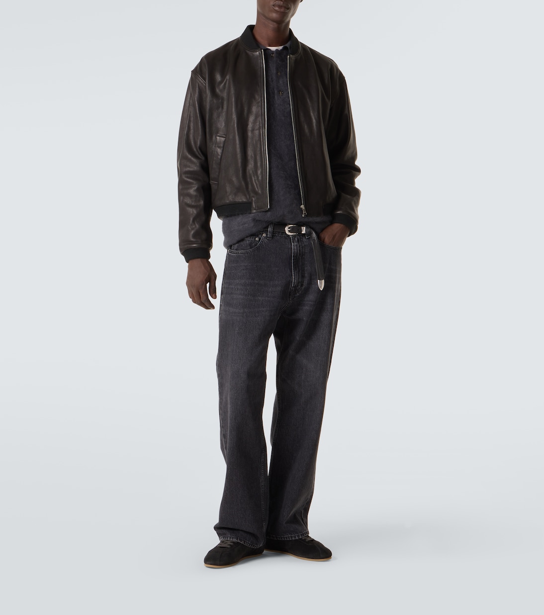 Leather bomber jacket | Frame