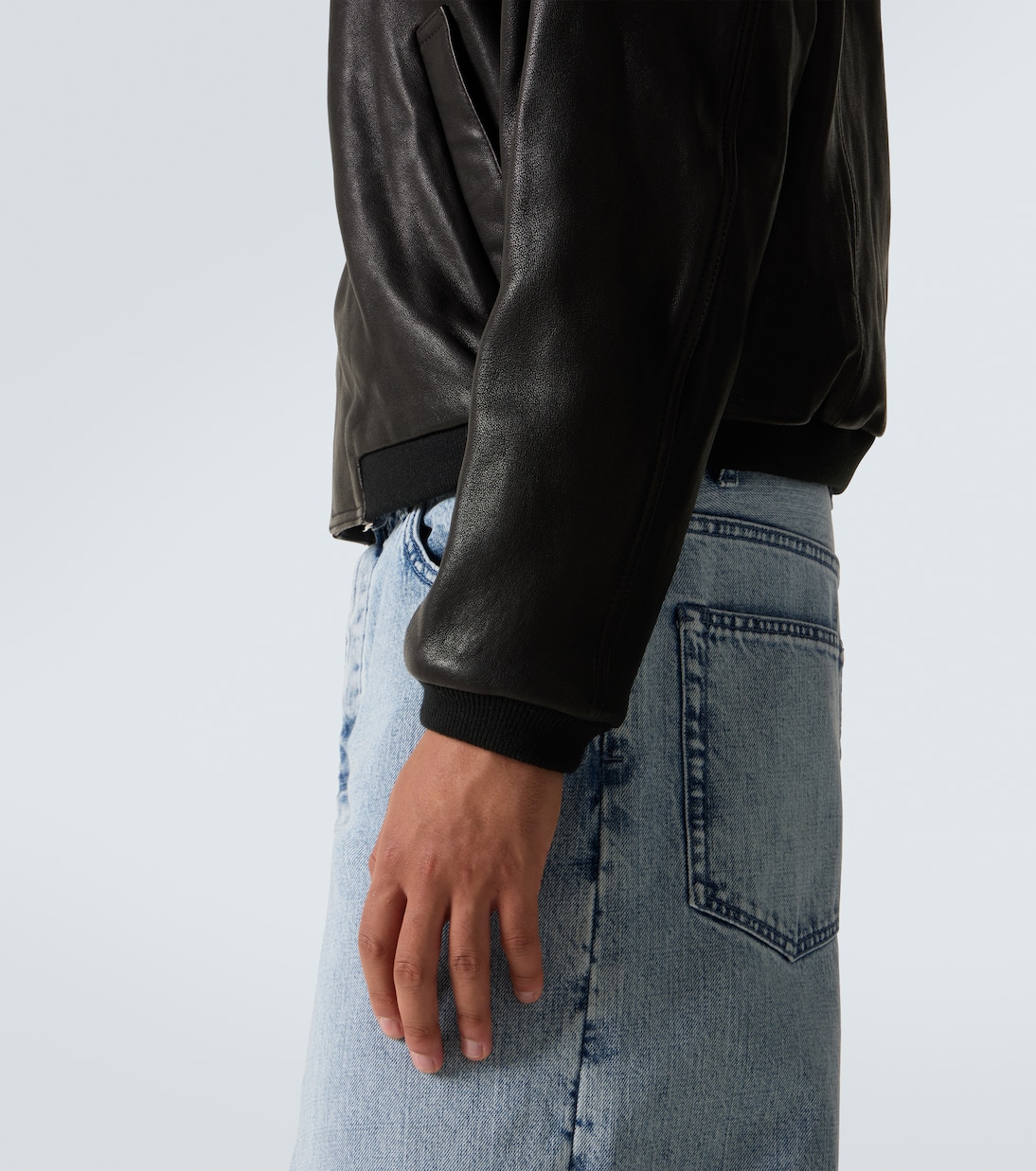 Leather bomber jacket | Frame