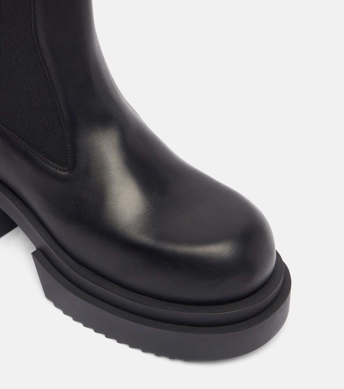 Beatle leather platform Chelsea boots | Rick Owens