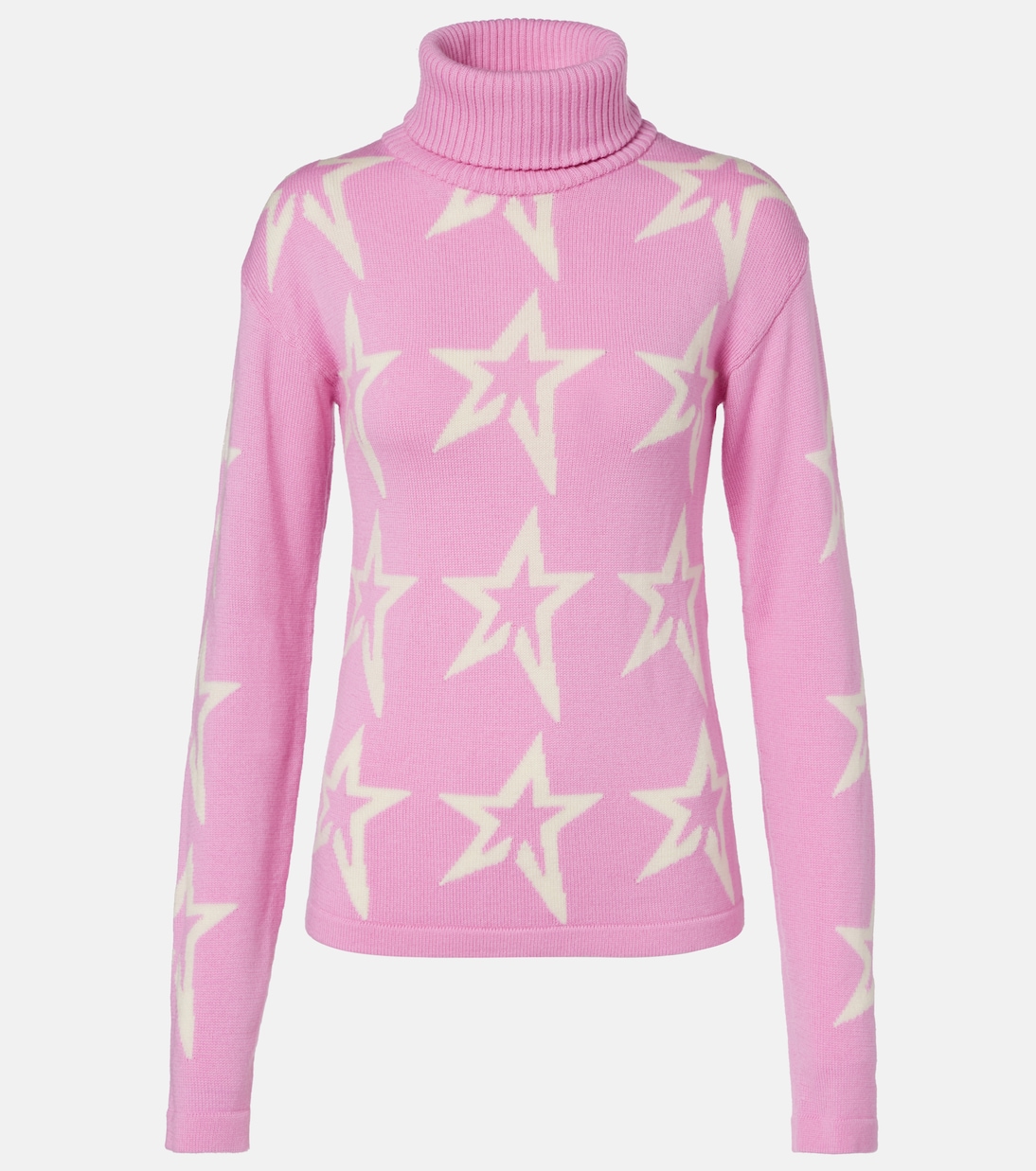 Pull à col roulé Star Dust intarsia en laine | Perfect Moment