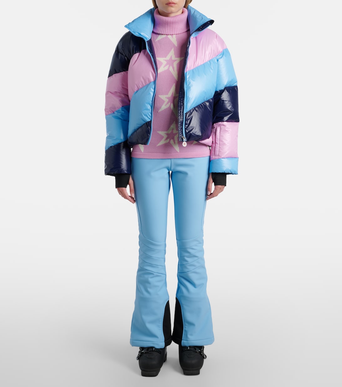 Pull à col roulé Star Dust intarsia en laine | Perfect Moment