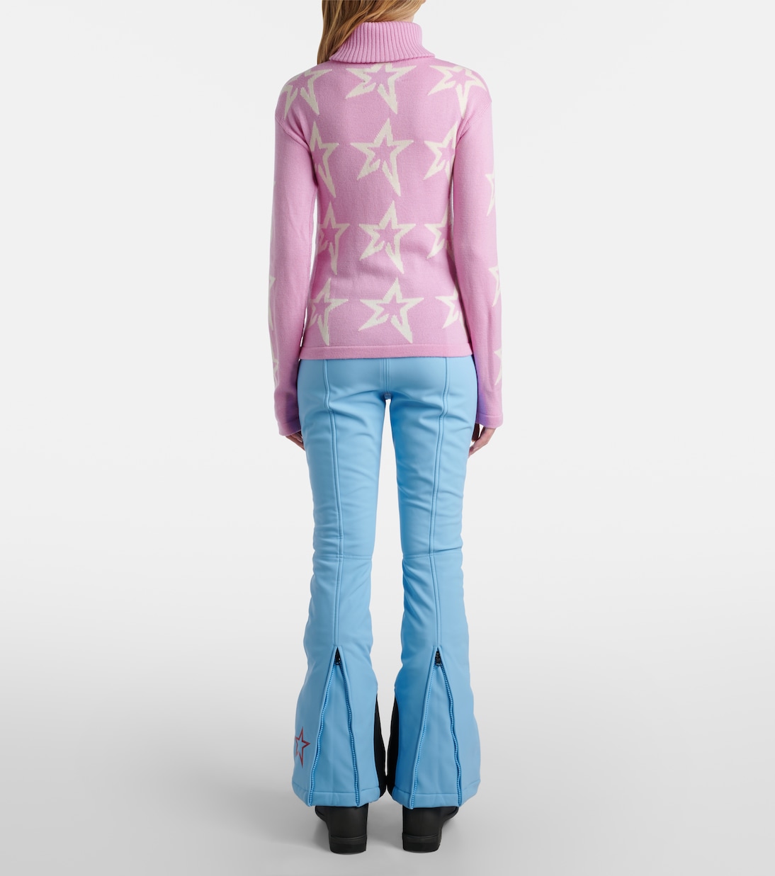 Pull à col roulé Star Dust intarsia en laine | Perfect Moment