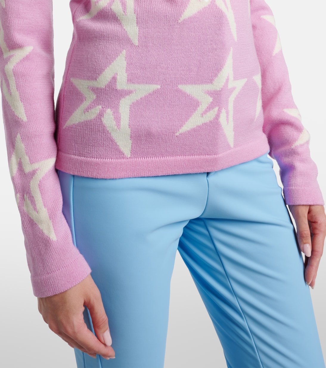 Pull à col roulé Star Dust intarsia en laine | Perfect Moment