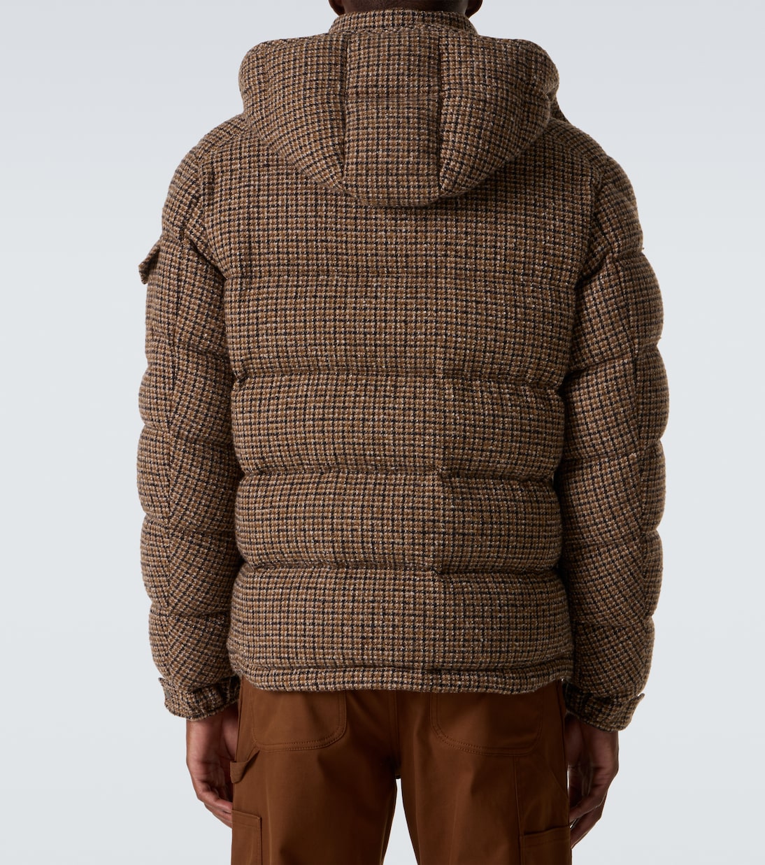 Montgenevre checked bouclé down jacket | Moncler