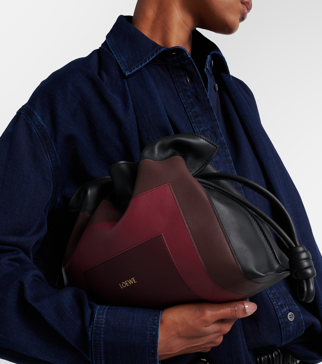 Flamenco Medium leather clutch  | Loewe