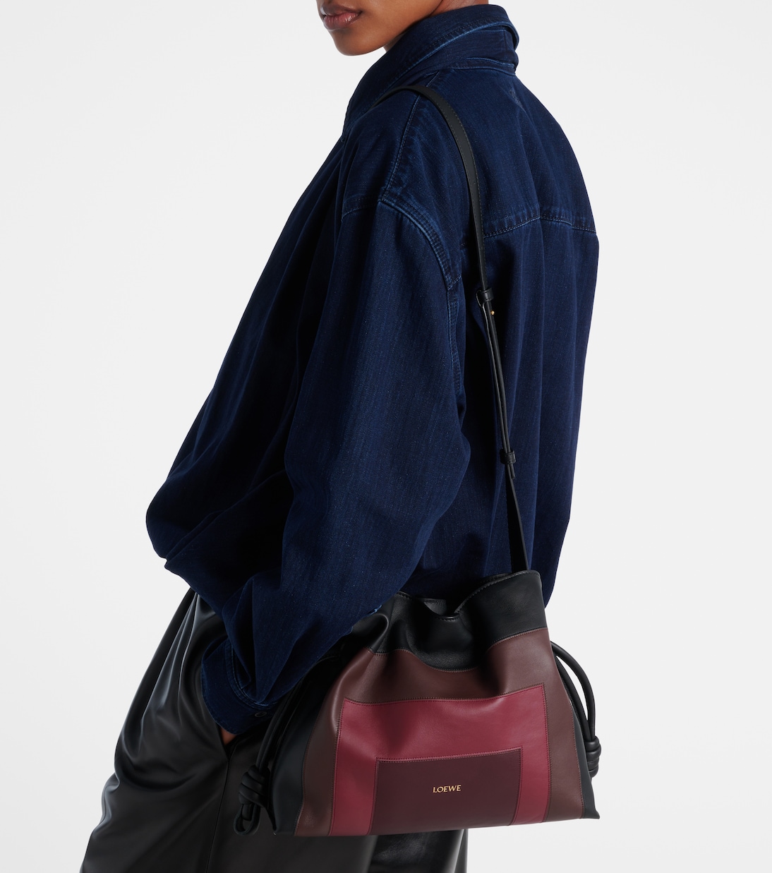 Flamenco Medium leather clutch  | Loewe