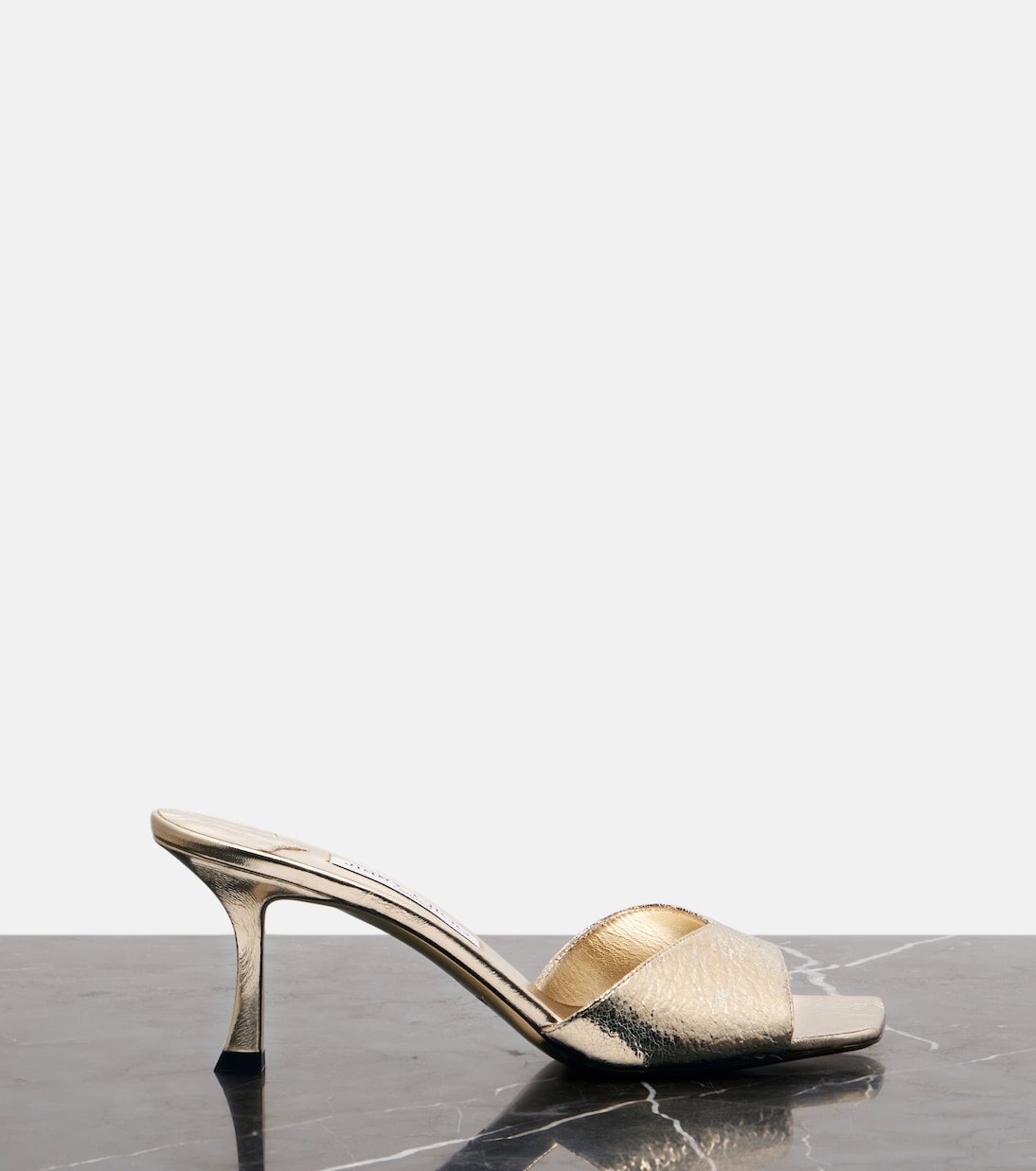 Skye 70 metallic mules | Jimmy Choo