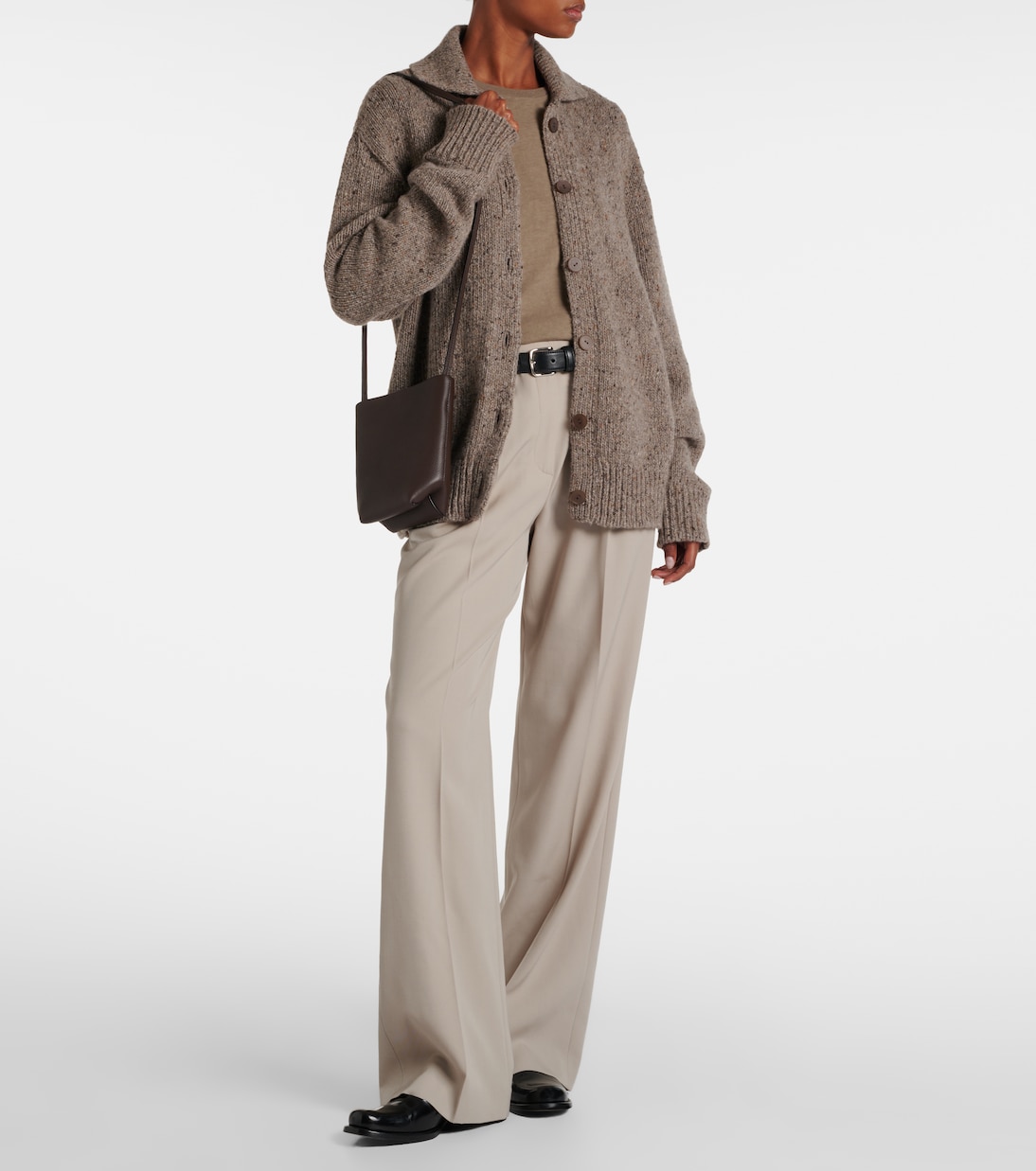 N/S Park leather crossbody bag | The Row