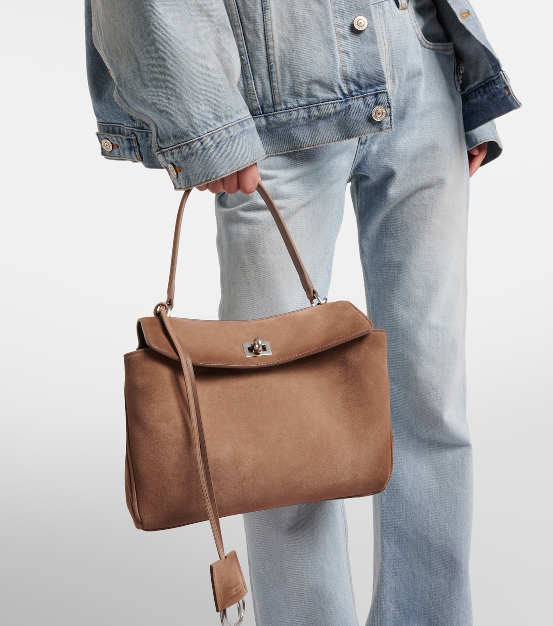 Borsa Rodeo Medium in suede | Balenciaga