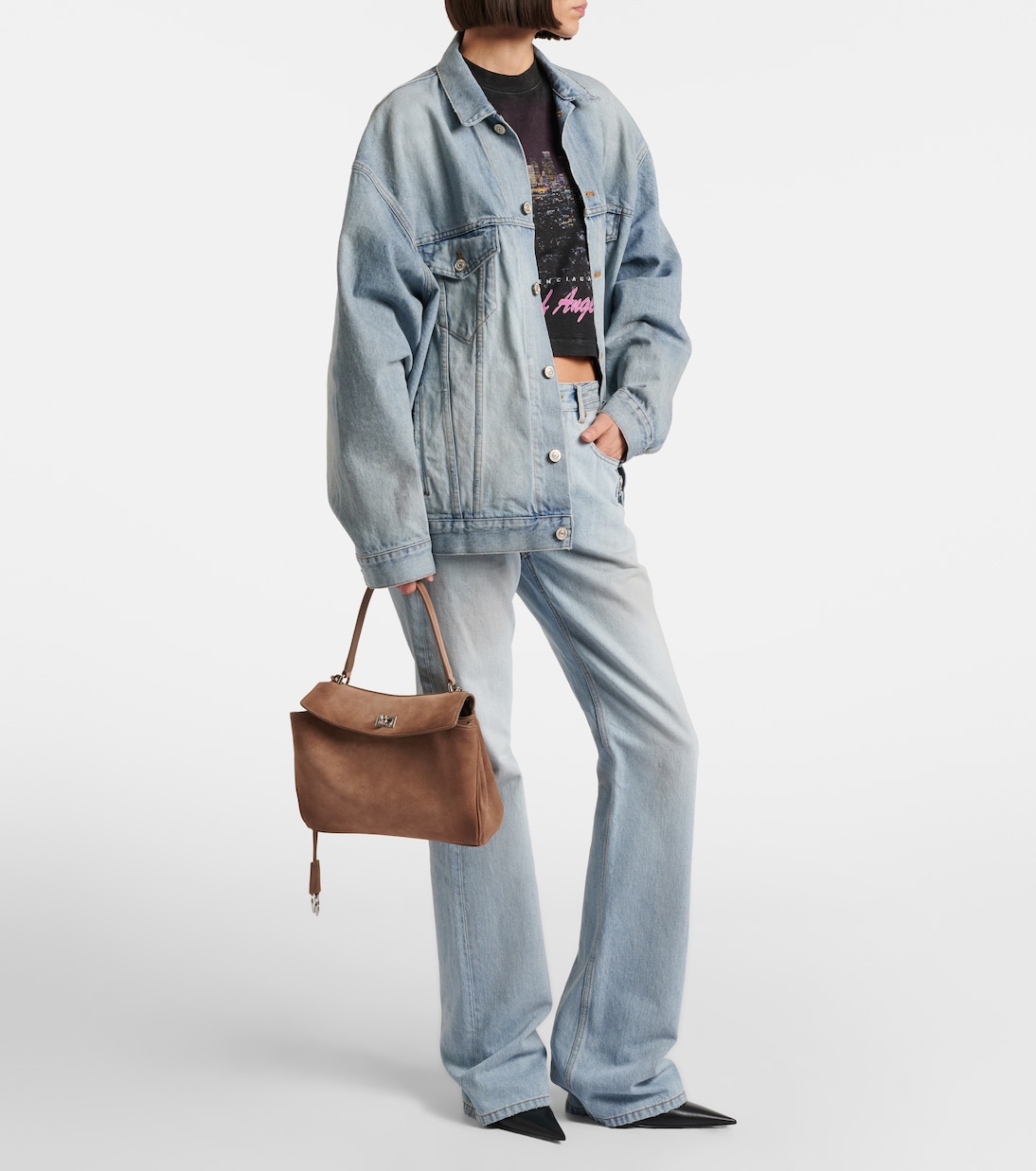 Borsa Rodeo Medium in suede | Balenciaga