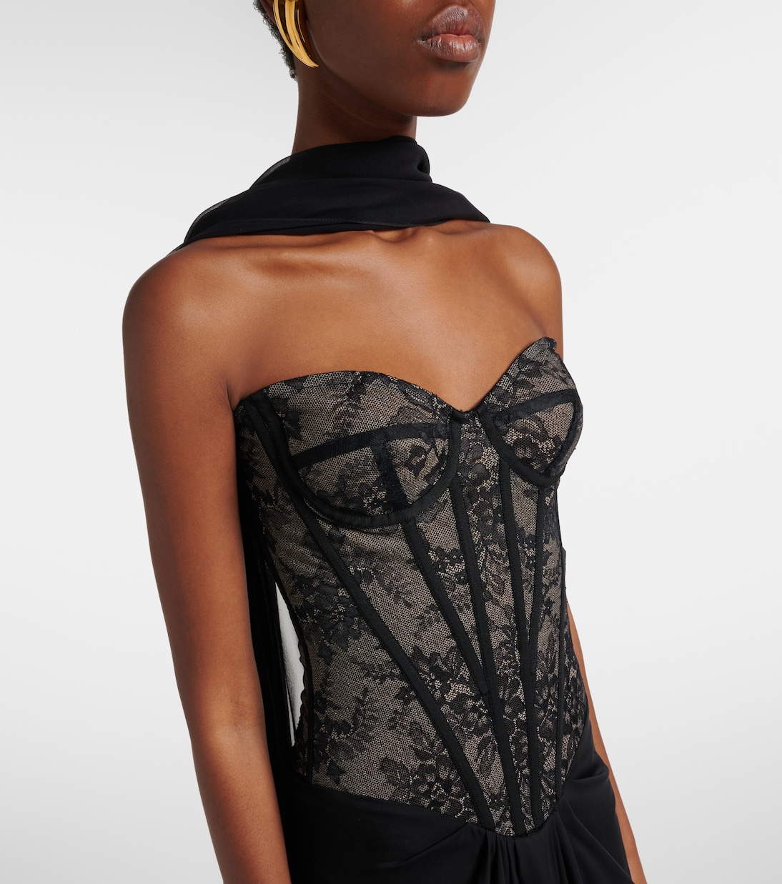 Robe mit Spitze | Monique Lhuillier