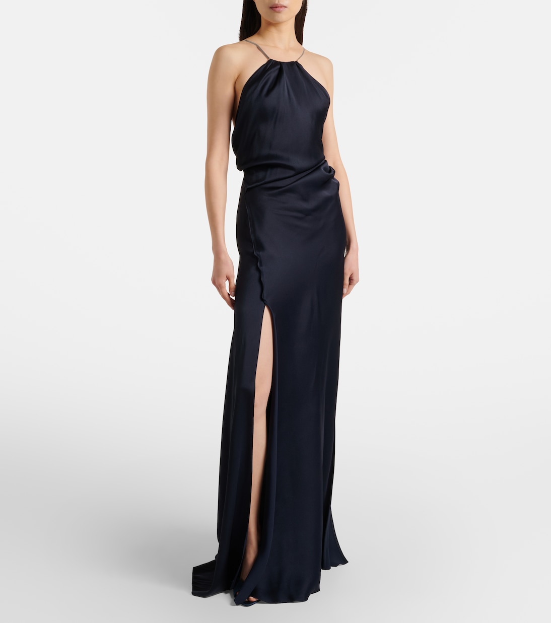 Robe aus Satin | Victoria Beckham