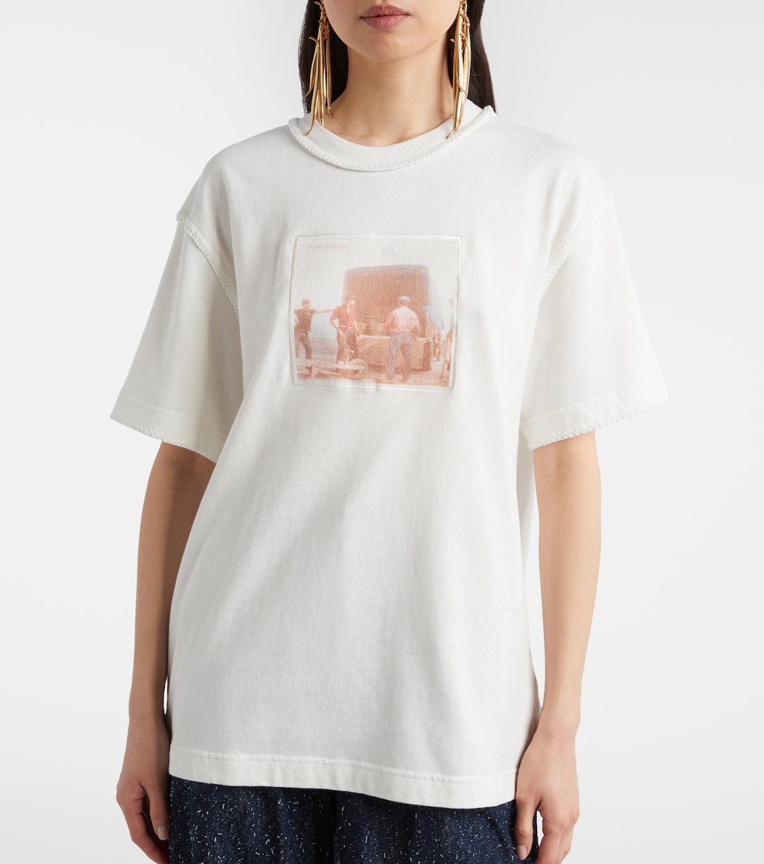 T-shirt Paysan en coton imprimé | Jacquemus