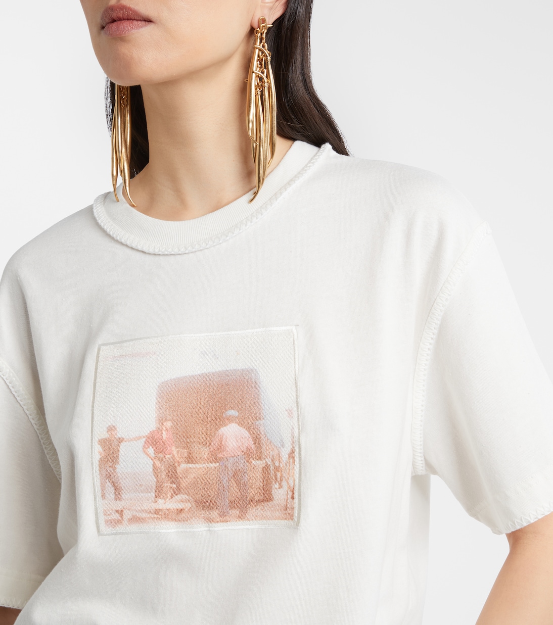 T-shirt Paysan en coton imprimé | Jacquemus
