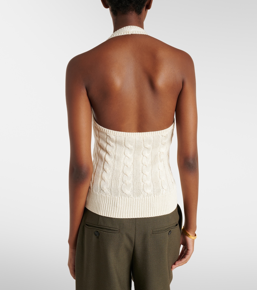 Top de seda con cuello halter | Ralph Lauren Collection