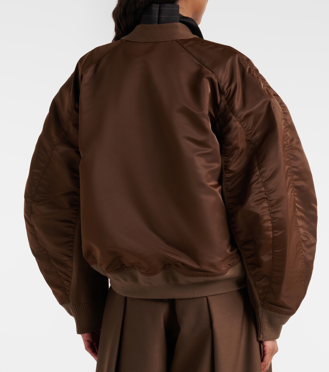 Cotton-blend and twill cardigan | Sacai