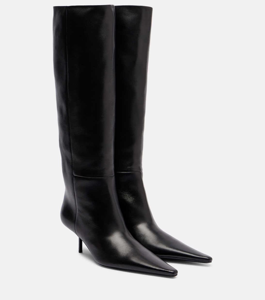 Victoire 55 leather knee-high boots | Saint Laurent