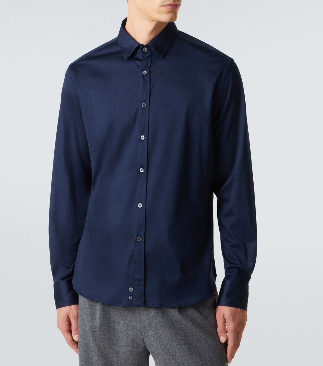 Cotton jersey shirt | Canali