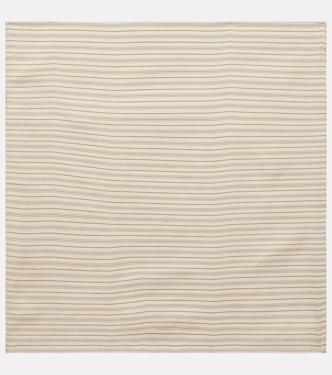 Foulard rayé en soie | Toteme