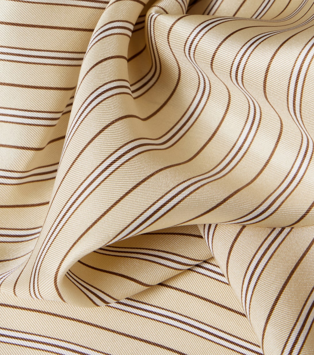 Foulard rayé en soie | Toteme