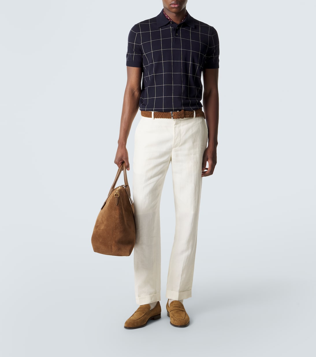 Colorblocked cotton and silk sweater | Dunhill